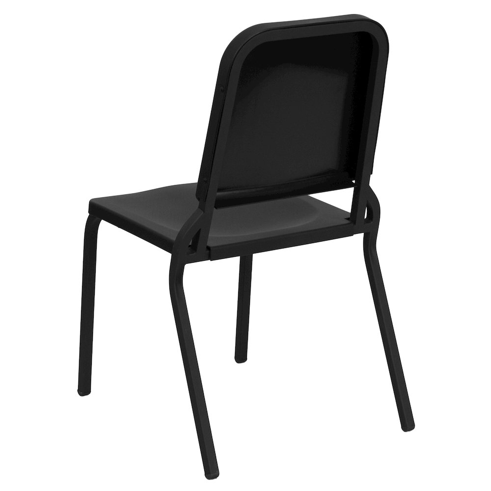 Black High Density Stackable Melody Band/Music Chair. Picture 4