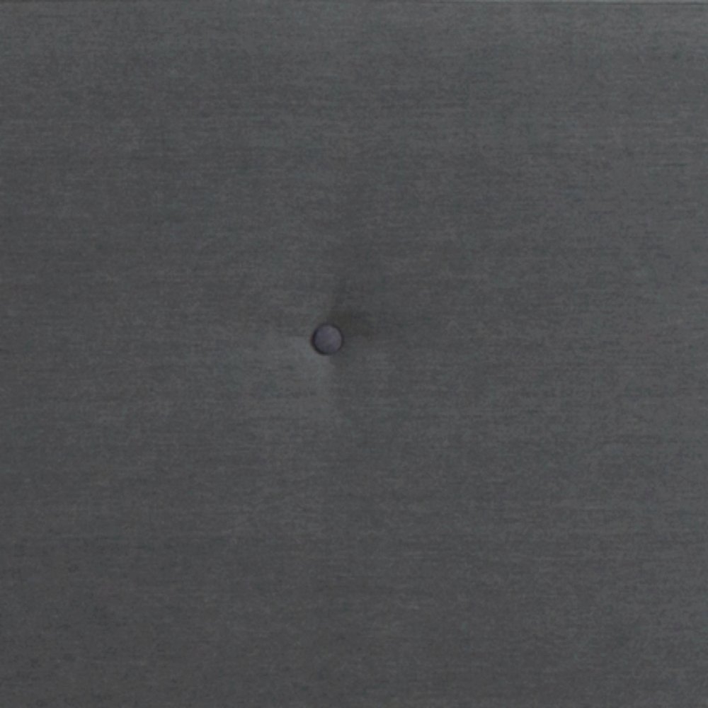 King Size Tufted Upholstered Platform Bed in Dark Gray Fabric. Picture 6