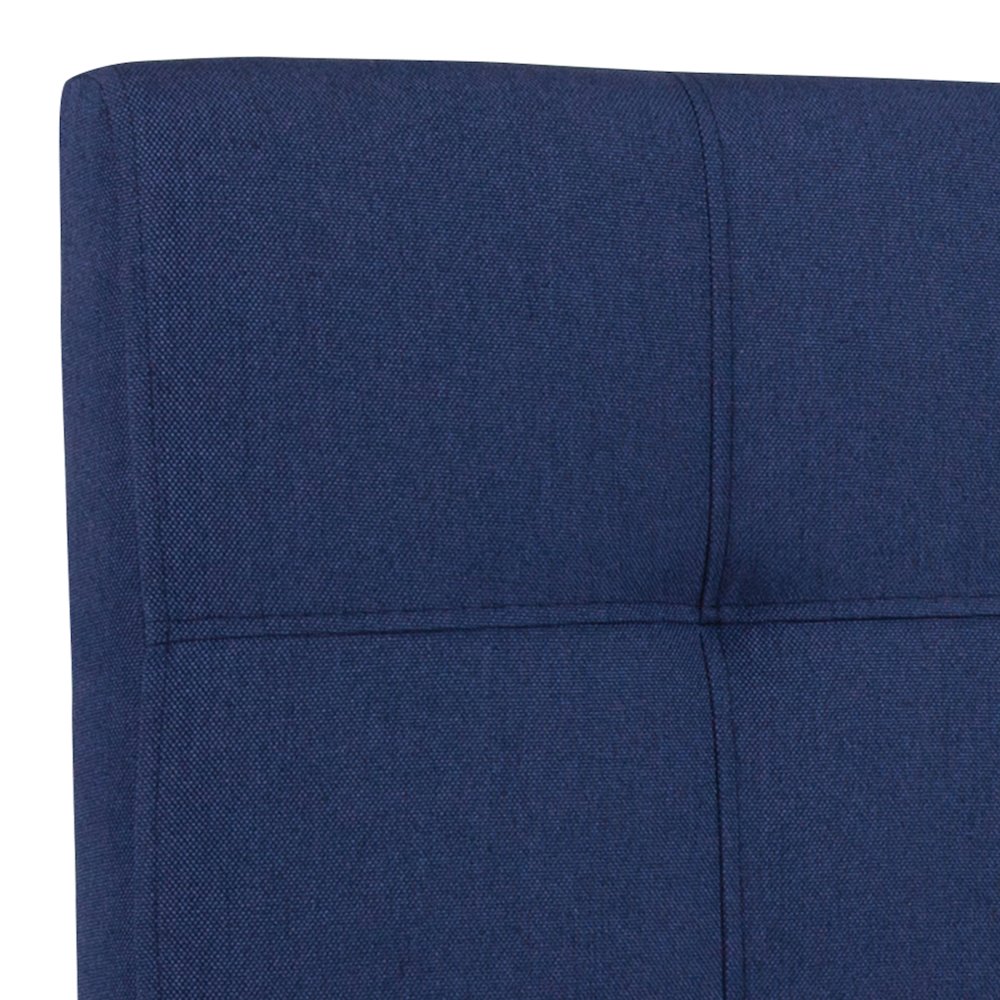 Tufted Upholstered Full Size Headboard in Navy Fabric. Picture 9