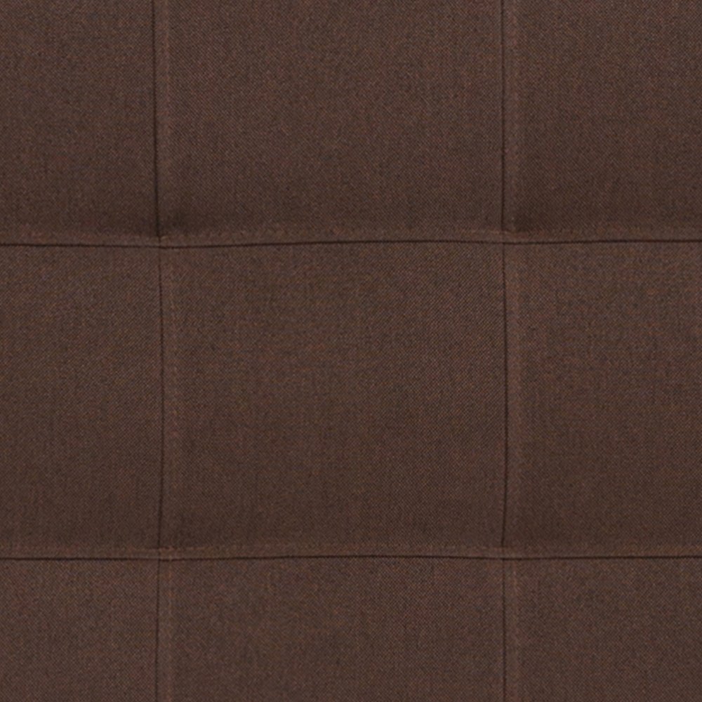 Tufted Upholstered King Size Headboard in Dark Brown Fabric. Picture 10