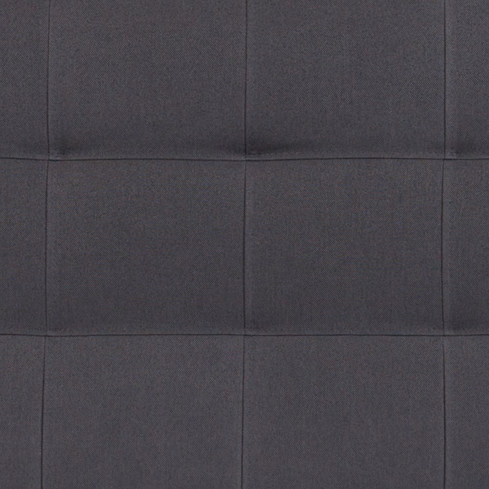 Tufted Upholstered King Size Headboard in Dark Gray Fabric. Picture 10