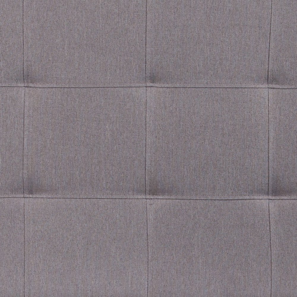 Tufted Upholstered King Size Headboard in Light Gray Fabric. Picture 10
