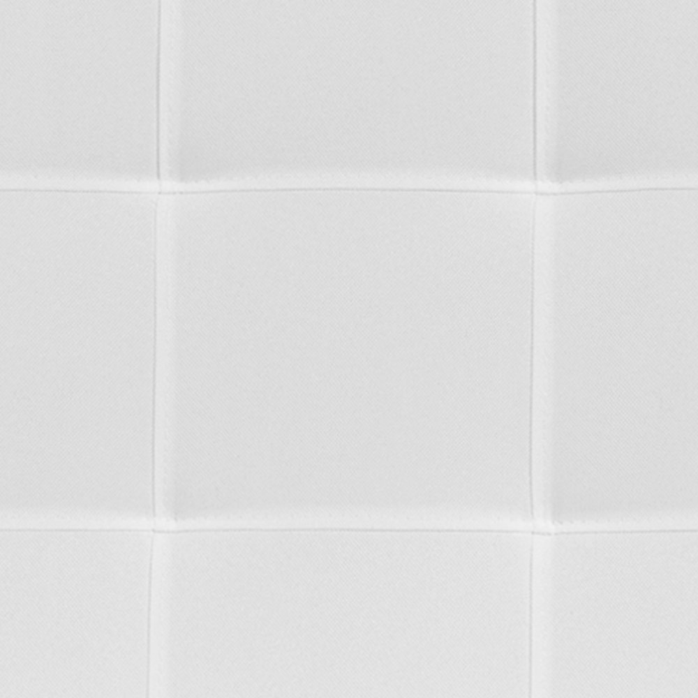 Tufted Upholstered King Size Headboard in White Fabric. Picture 10