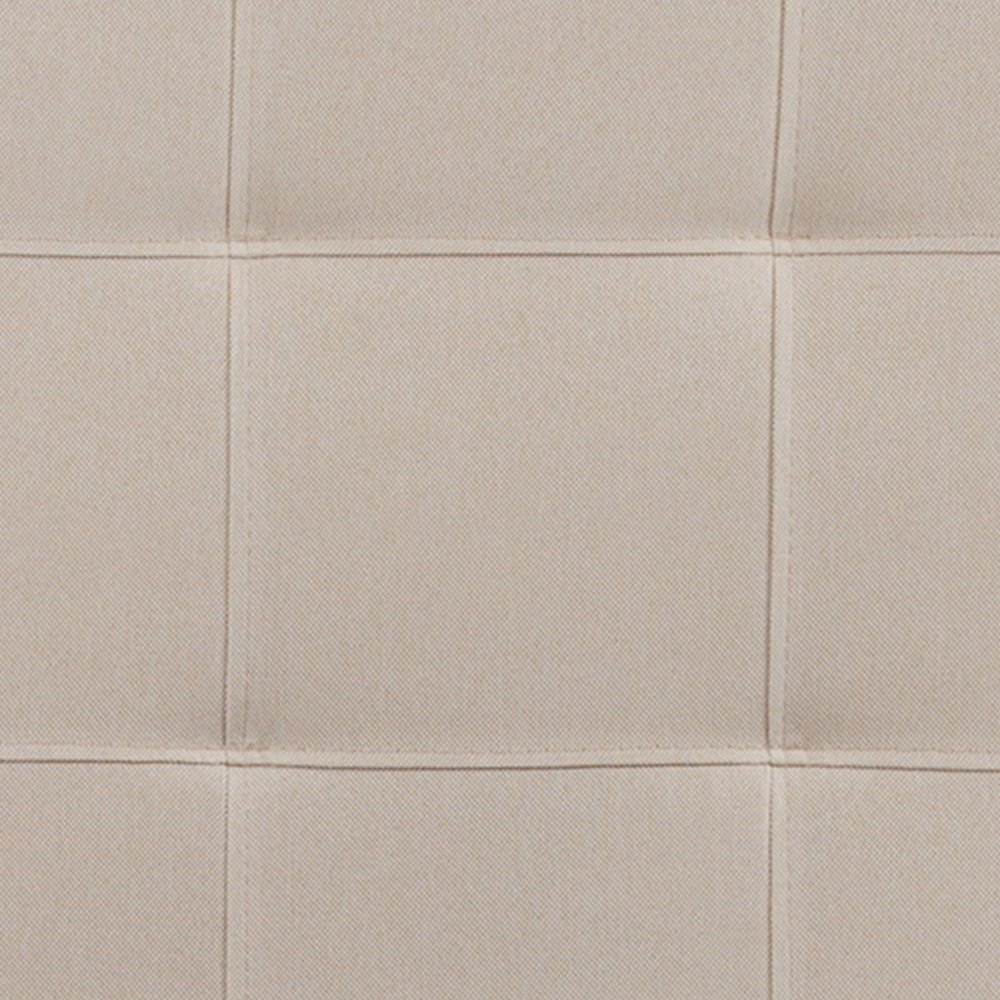 Tufted Upholstered Queen Size Headboard in Beige Fabric. Picture 11