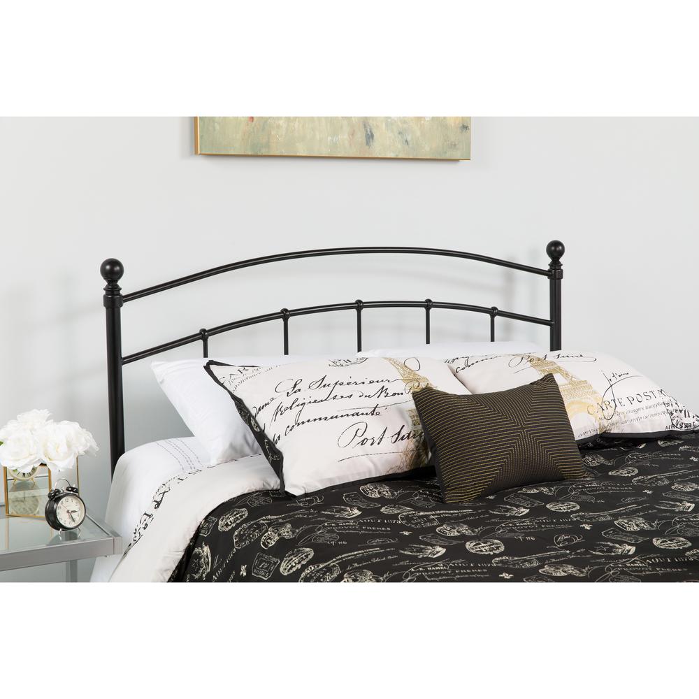 Woodstock Decorative Black Metal King Size Headboard. Picture 4