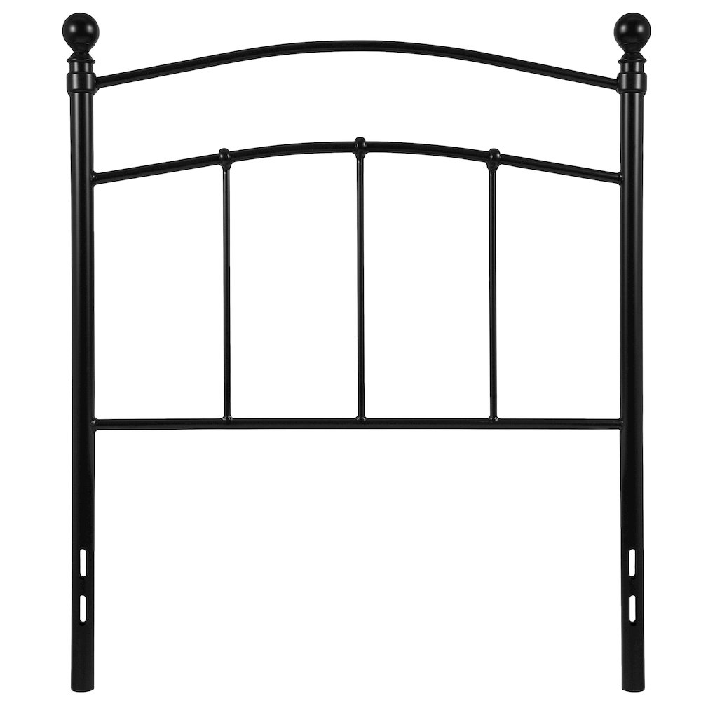 Woodstock Decorative Black Metal Twin Size Headboard. Picture 9