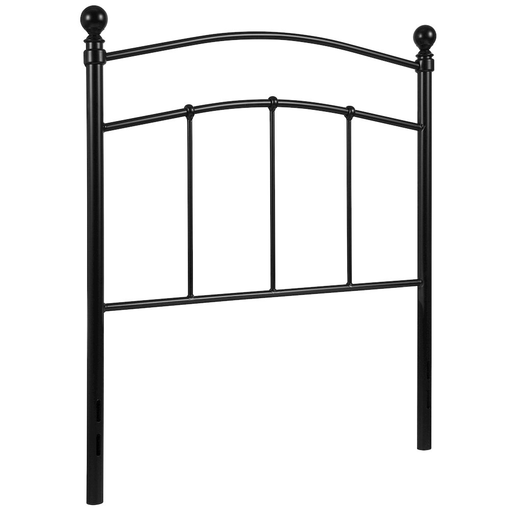Woodstock Decorative Black Metal Twin Size Headboard. Picture 1