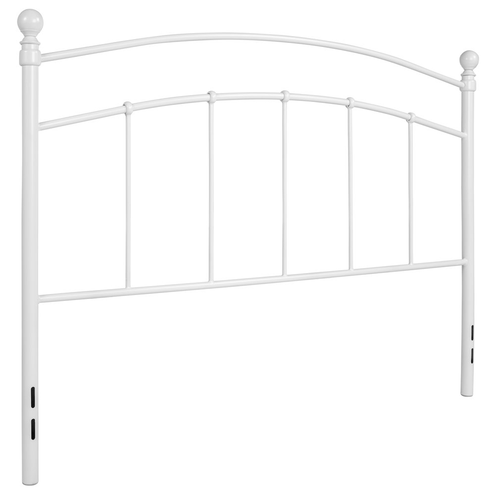 Decorative White Metal Queen Size Headboard. Picture 3