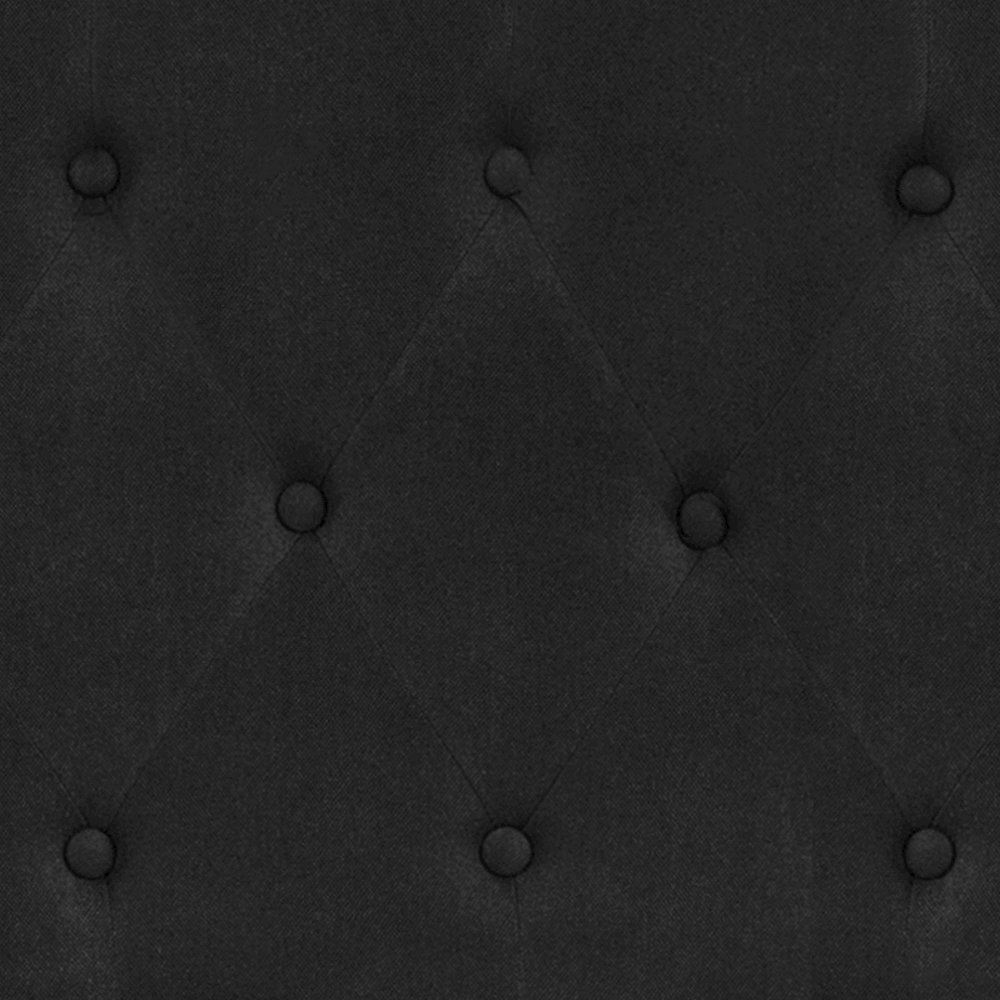 Tufted Upholstered King Size Headboard in Black Fabric. Picture 10