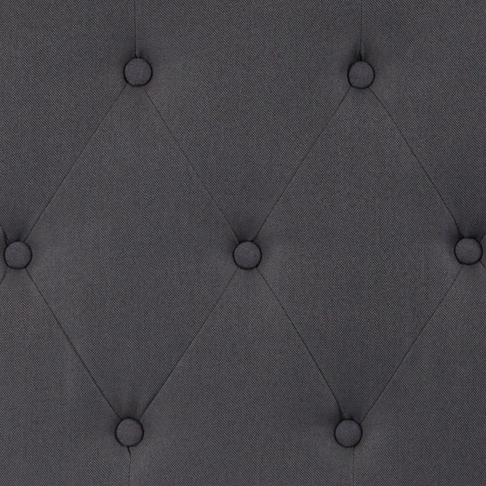 Tufted Upholstered Twin Size Headboard in Dark Gray Fabric. Picture 11