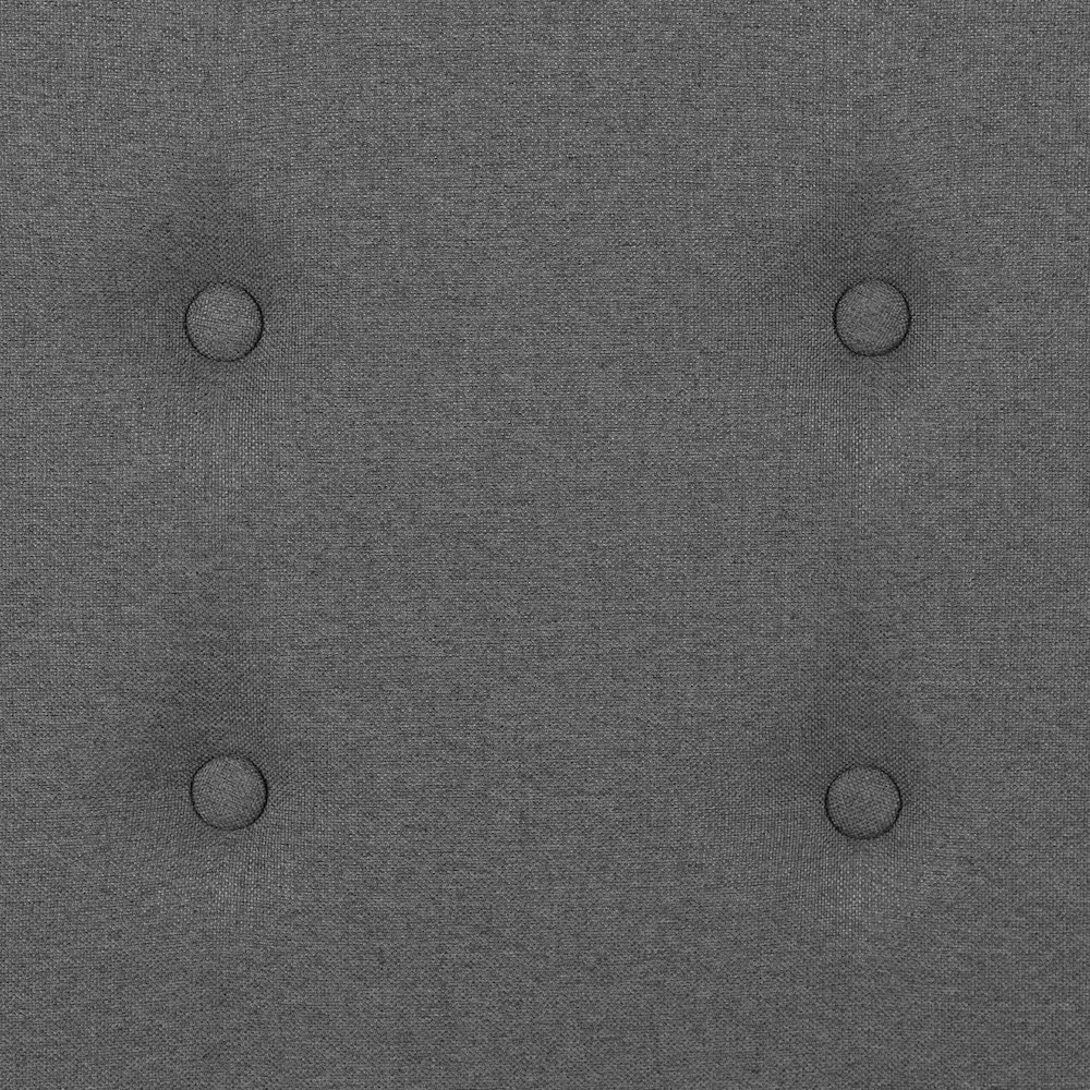 Metal Tufted Upholstered Full Size Headboard in Dark Gray Fabric. Picture 12