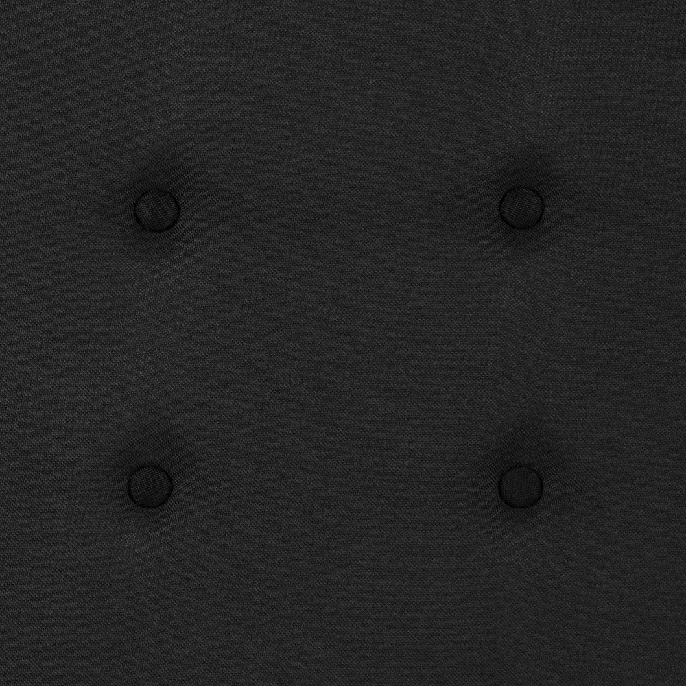 Metal Tufted Upholstered King Size Headboard in Black Fabric. Picture 12