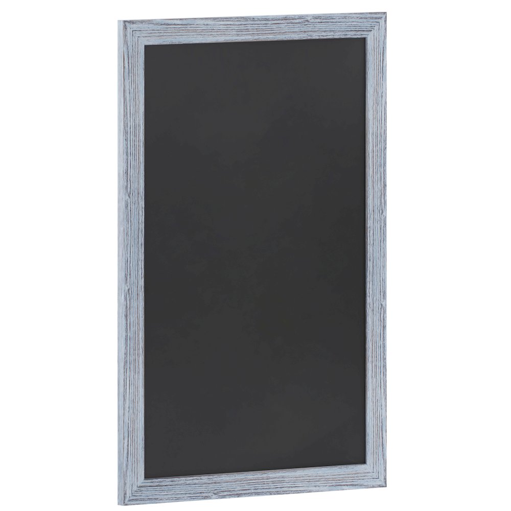24" x 36" Blue Wall Mount Magnetic Chalkboard Sign. Picture 1