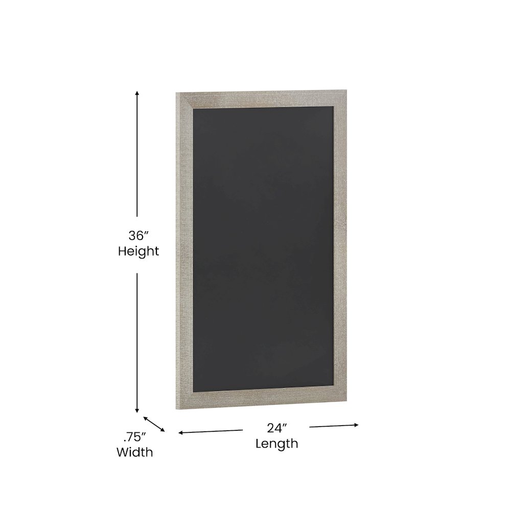 24" x 36" Weathered Wall Mount Magnetic Chalkboard Sign. Picture 5