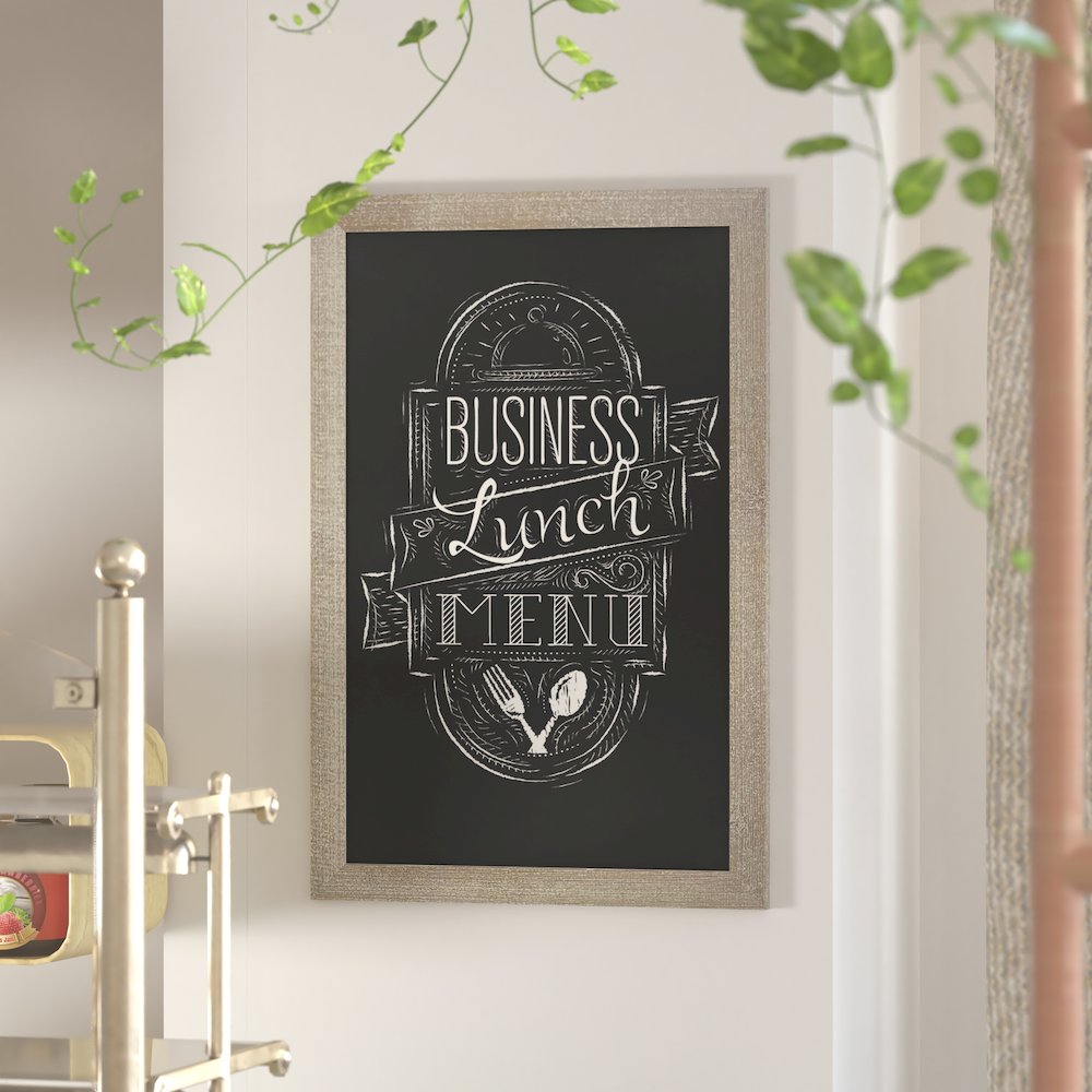 24" x 36" Weathered Wall Mount Magnetic Chalkboard Sign. Picture 2