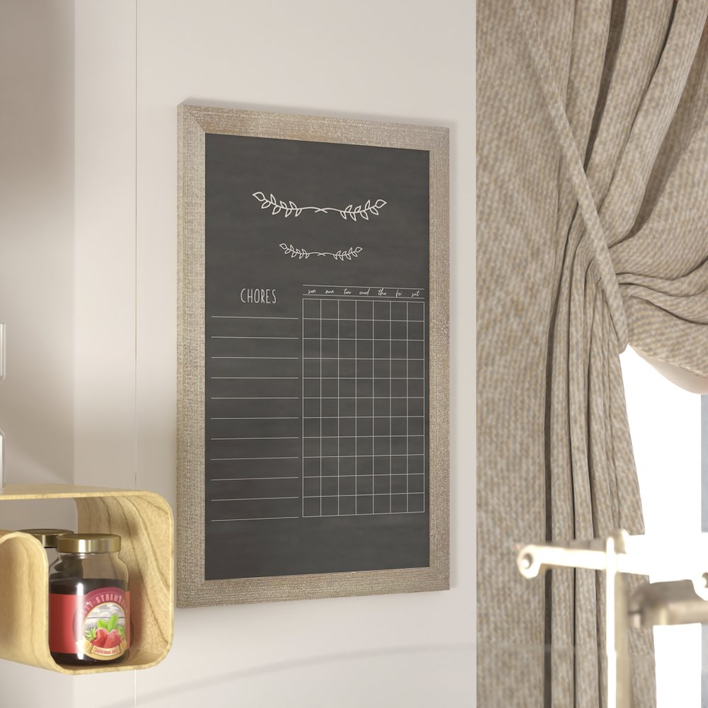 24" x 36" Weathered Wall Mount Magnetic Chalkboard Sign. Picture 7