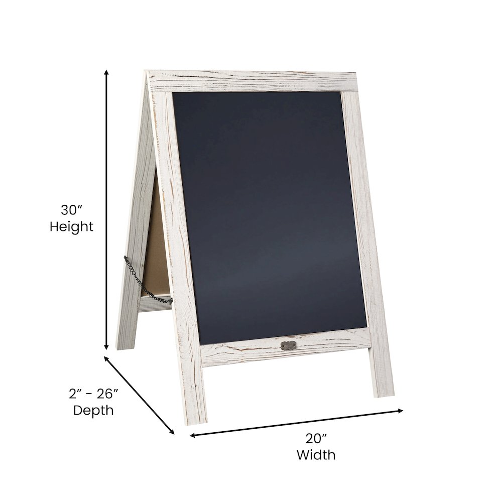 Vintage A-Frame Double Sided Magnetic Message Board. Picture 5