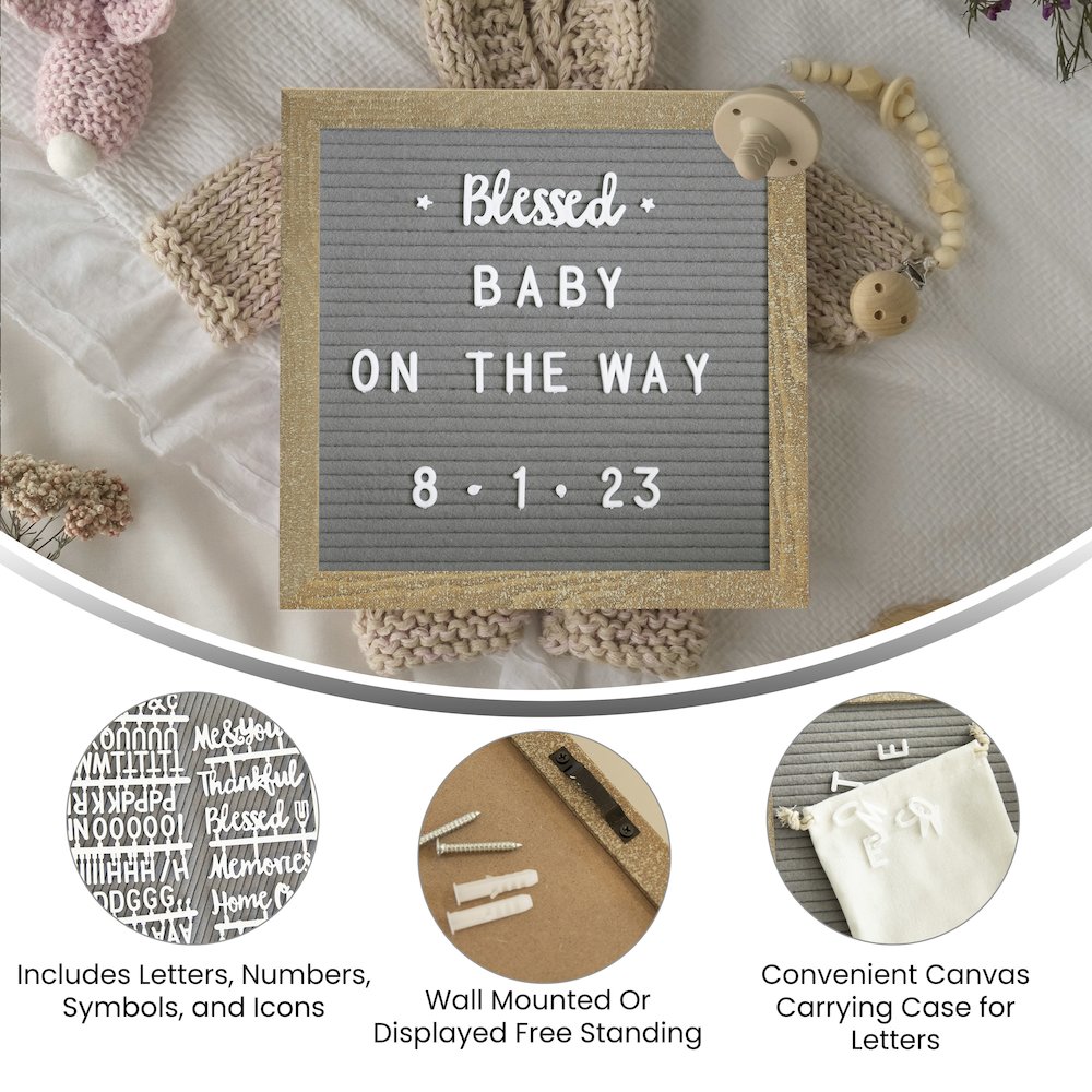 Contemporary 10 x 10 Felt Letter Board. Picture 4