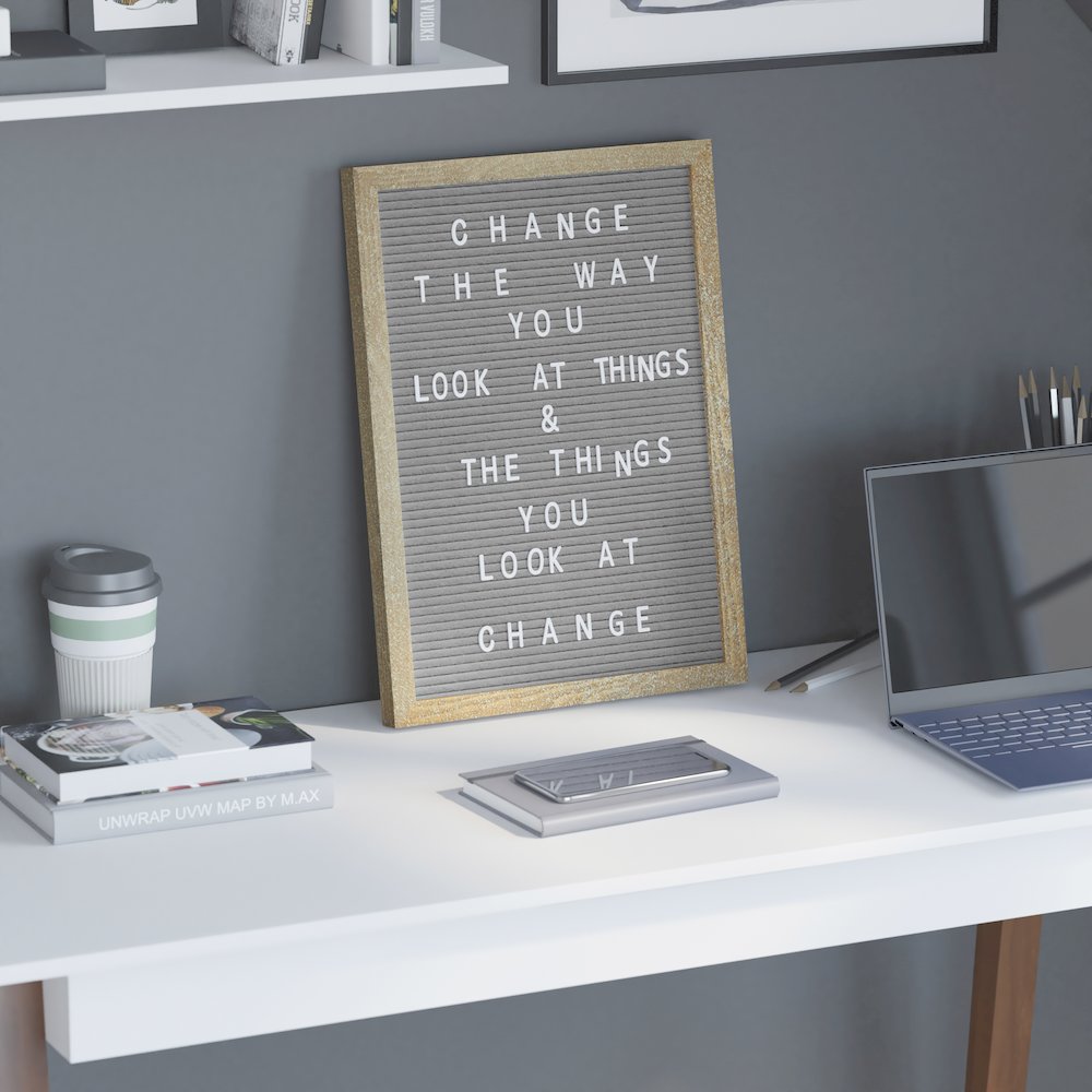 Contemporary 12 x 17 Felt Letter Board. Picture 7