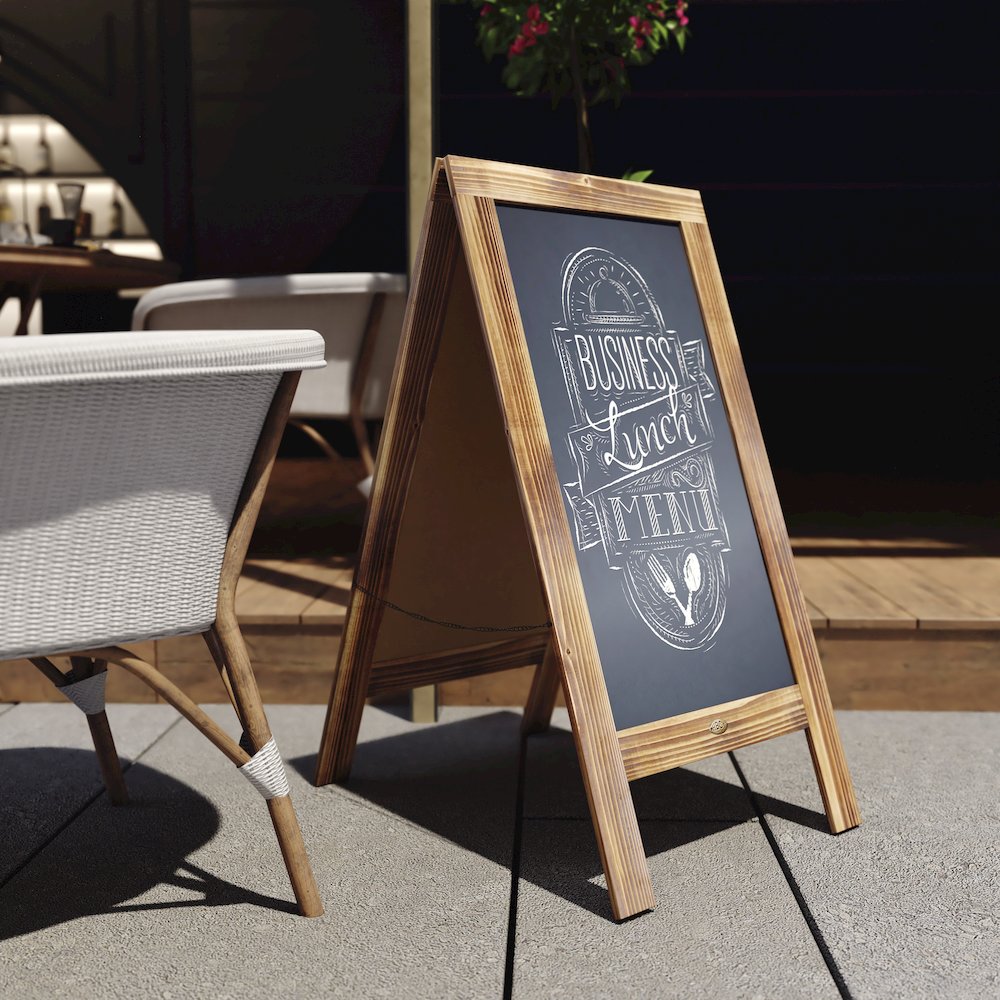 Vintage A-Frame Double Sided Indoor/Outdoor Magnetic Message Board Set. Picture 6