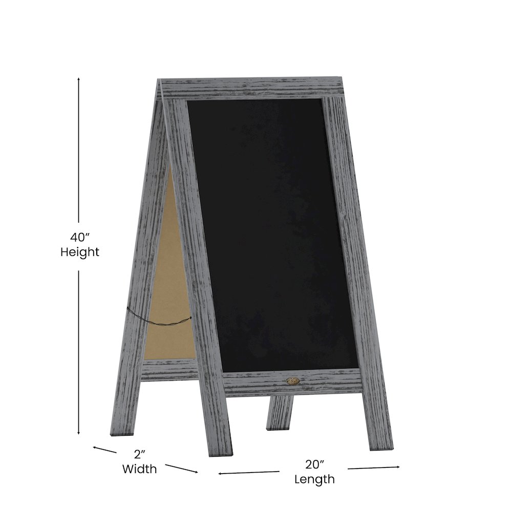 Vintage 18 x 24 Wall Mount Magnetic Chalkboard. Picture 5
