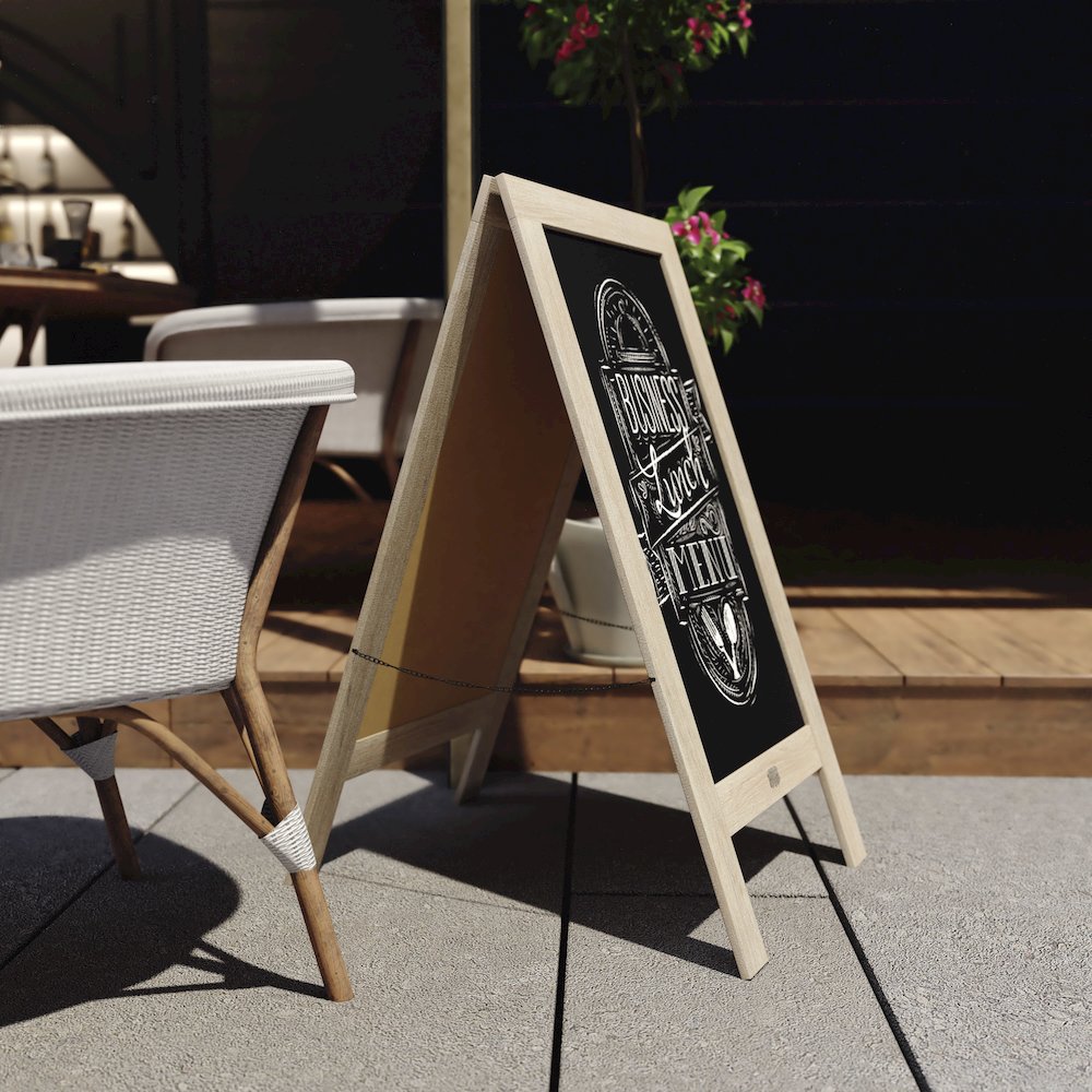 Vintage A-Frame Double Sided Magnetic Message Board. Picture 5