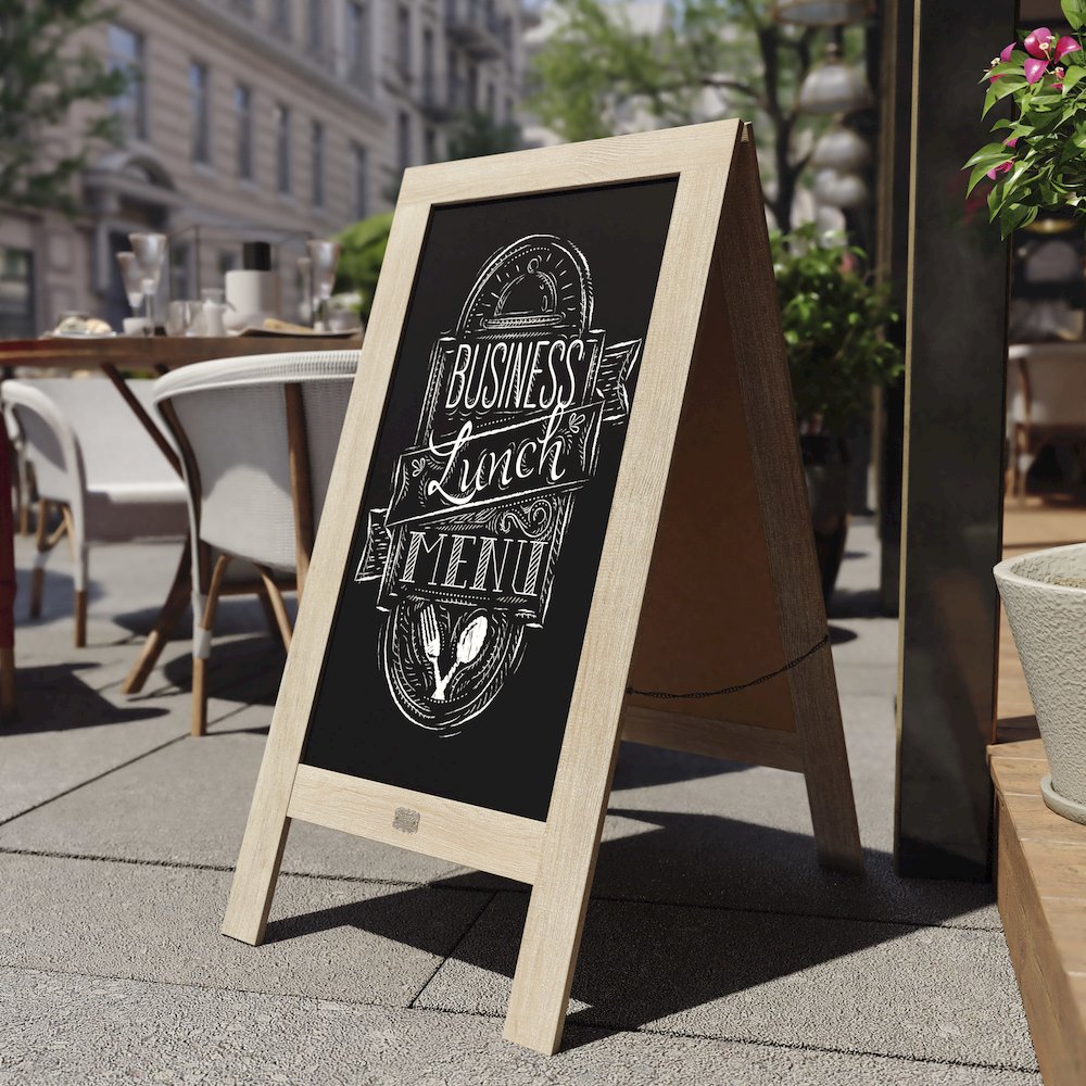 Vintage A-Frame Double Sided Magnetic Message Board. Picture 6
