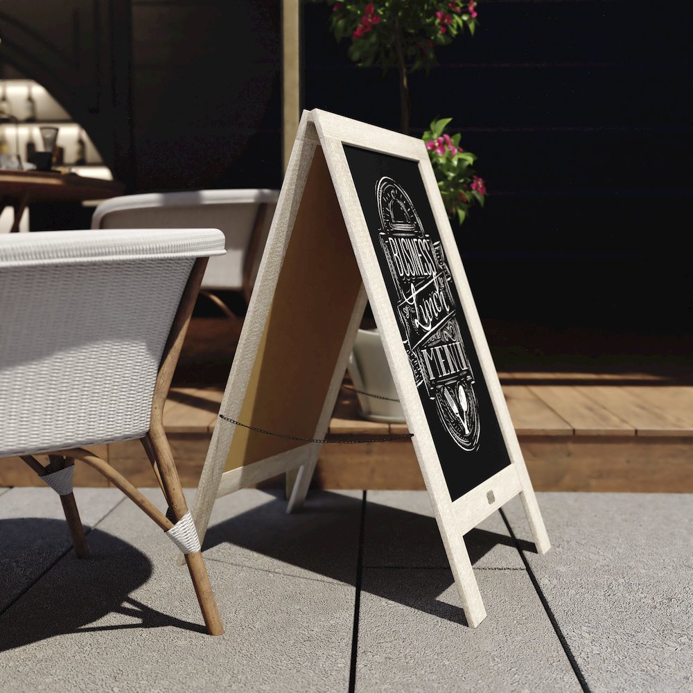Vintage A-Frame Double Sided Indoor/Outdoor Magnetic Message Board Set. Picture 6