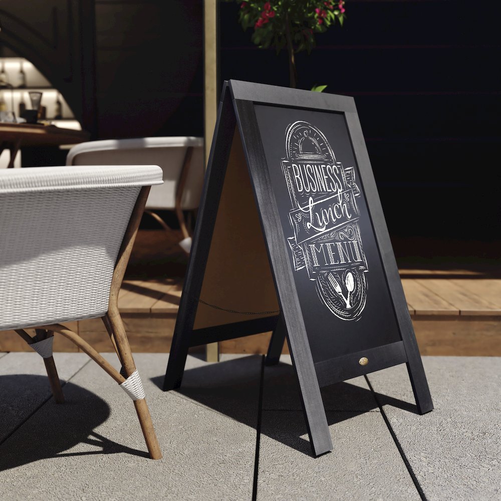 Vintage A-Frame Double Sided Indoor/Outdoor Magnetic Message Board Set. Picture 6
