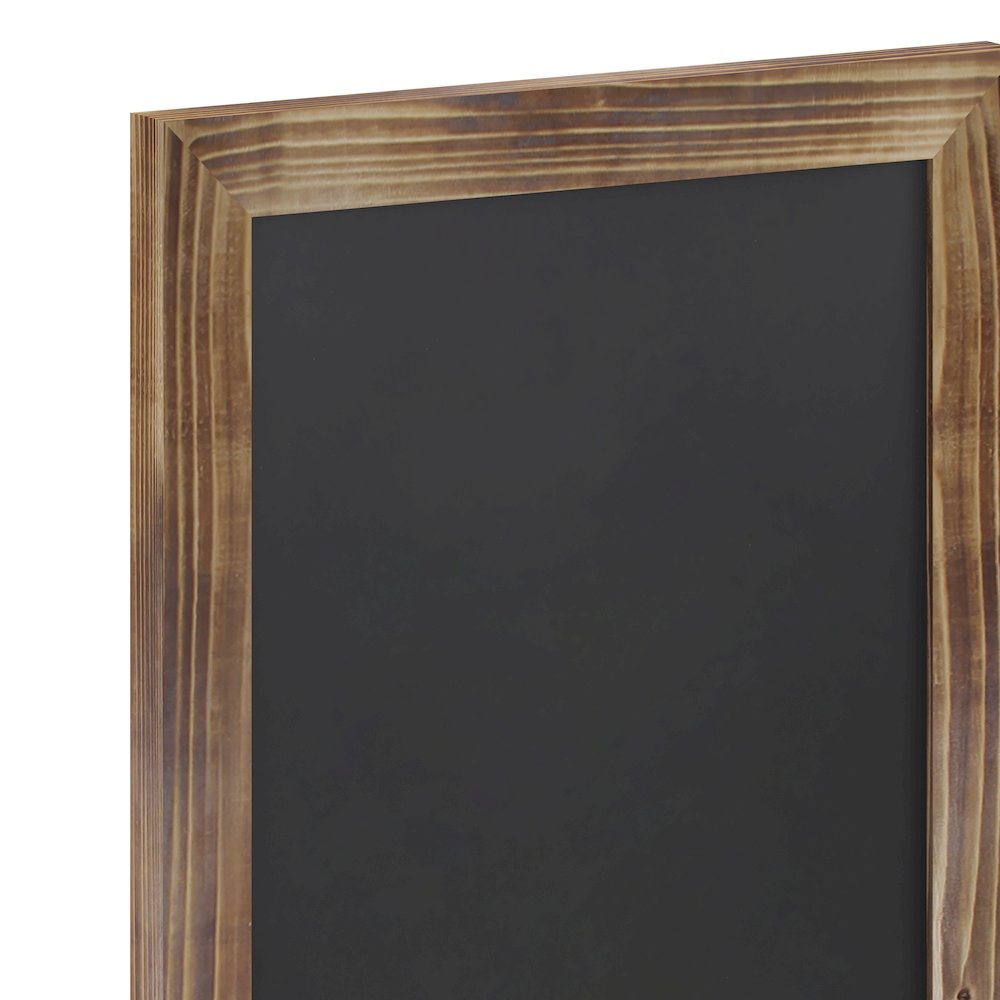 11" x 17" Torched Wood Wall Mount Magnetic Chalkboard Sign. Picture 9