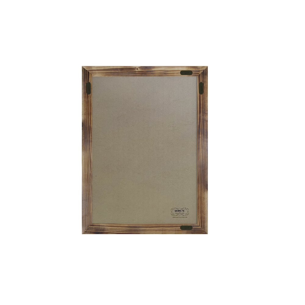 18" x 24" Torched Wood Wall Mount Magnetic Chalkboard Sign. Picture 8