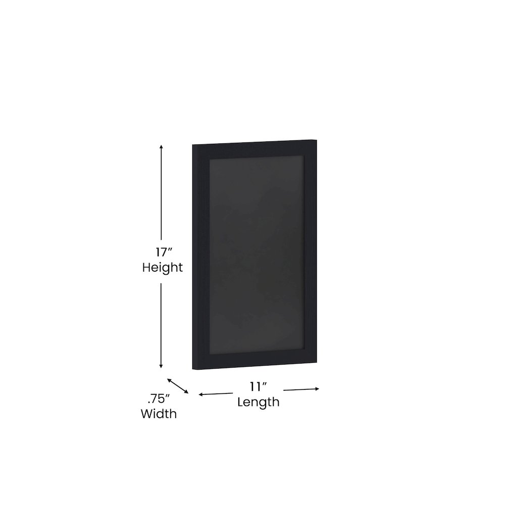 11" x 17" Black Wall Mount Magnetic Chalkboard Sign. Picture 5