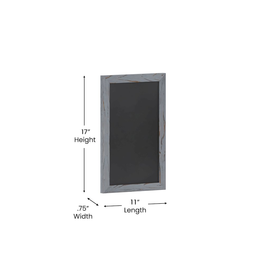 11" x 17" Gray Wall Mount Magnetic Chalkboard Sign. Picture 5
