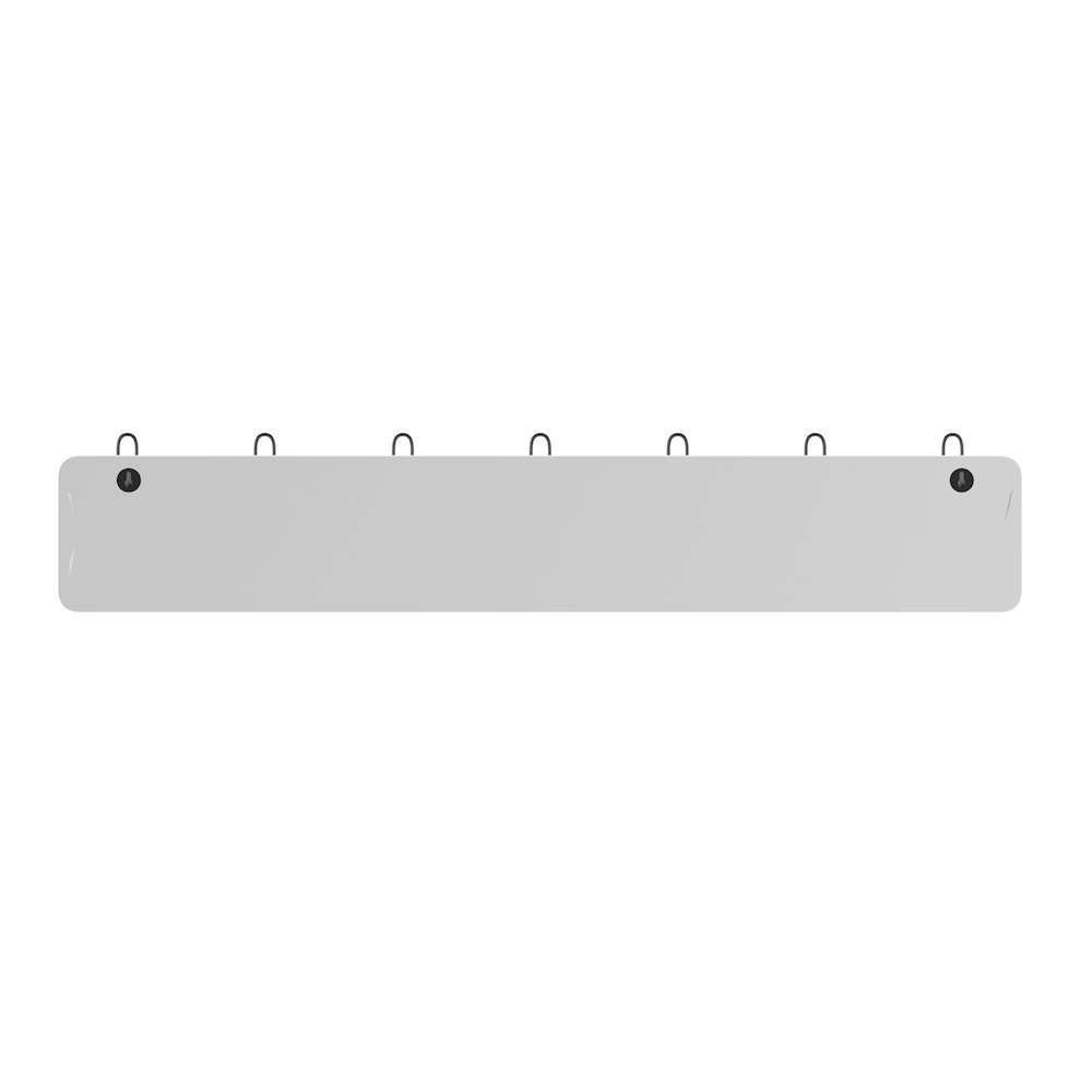 Rustic 34" Wall Mount Storage Rack with 7 Hanging Hooks. Picture 8