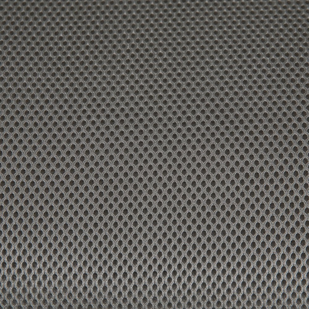 High Back Light Gray Mesh Swivel Office Chair with Black Frame and Flip-up Arms. Picture 15