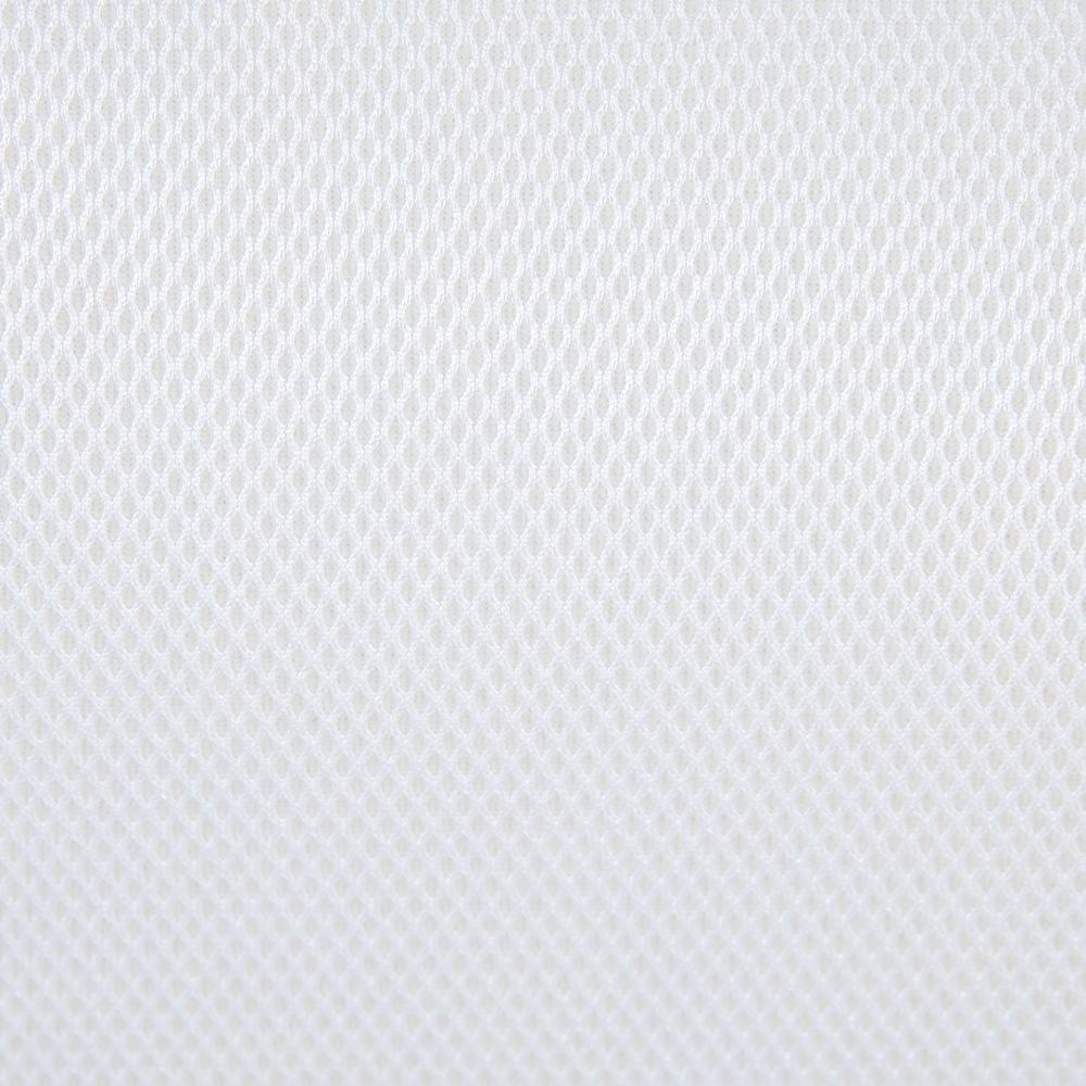 High Back White Mesh Ergonomic Swivel Office Chair with White Frame and Flip-up Arms. Picture 13