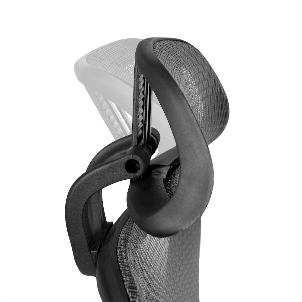 Mesh Office Chair with 2-to-1 Synchro-Tilt,  Adjustable Pivot Arms in Gray. Picture 12