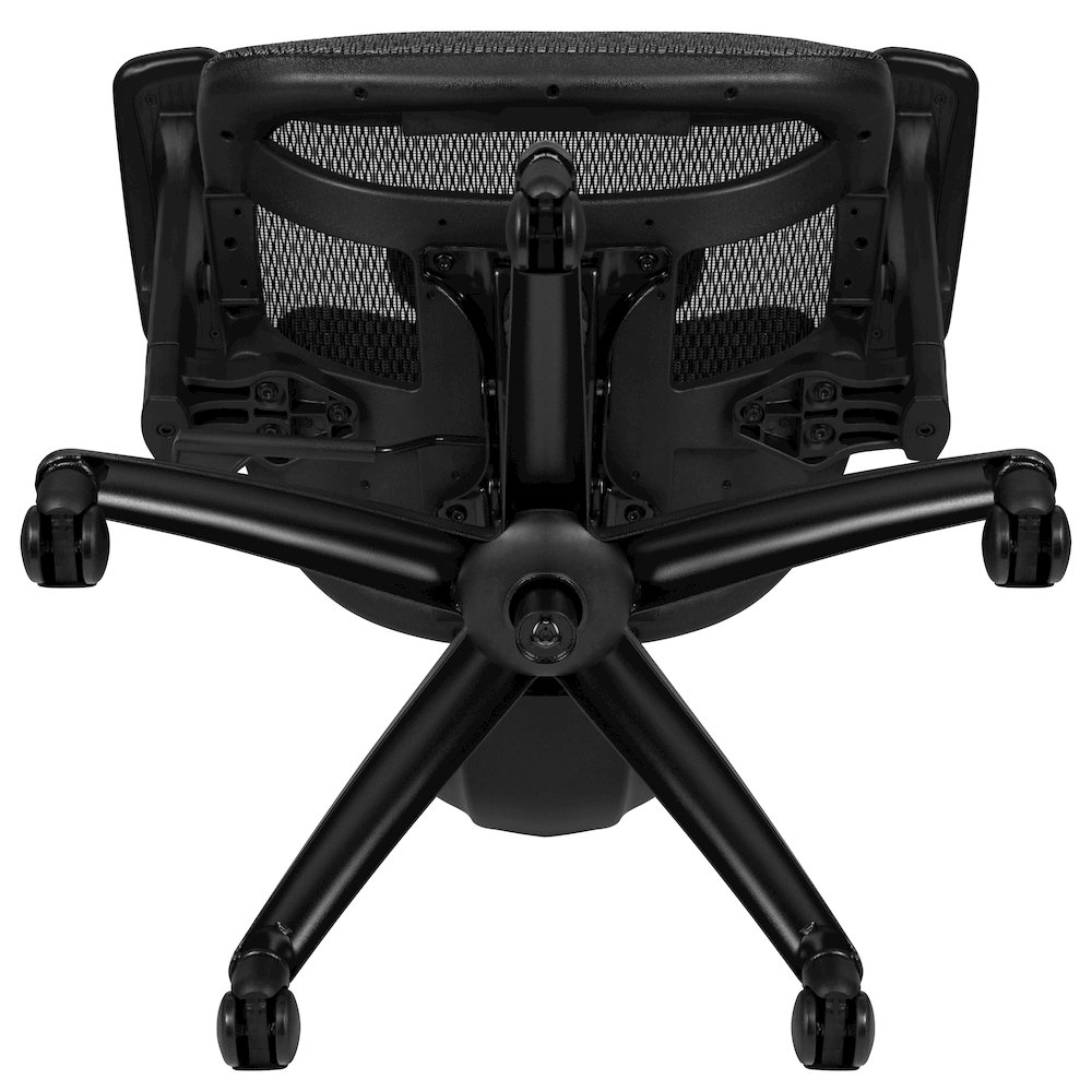 Mesh Office Chair with 2-to-1 Synchro-Tilt,  Adjustable Pivot Arms in Gray. Picture 11