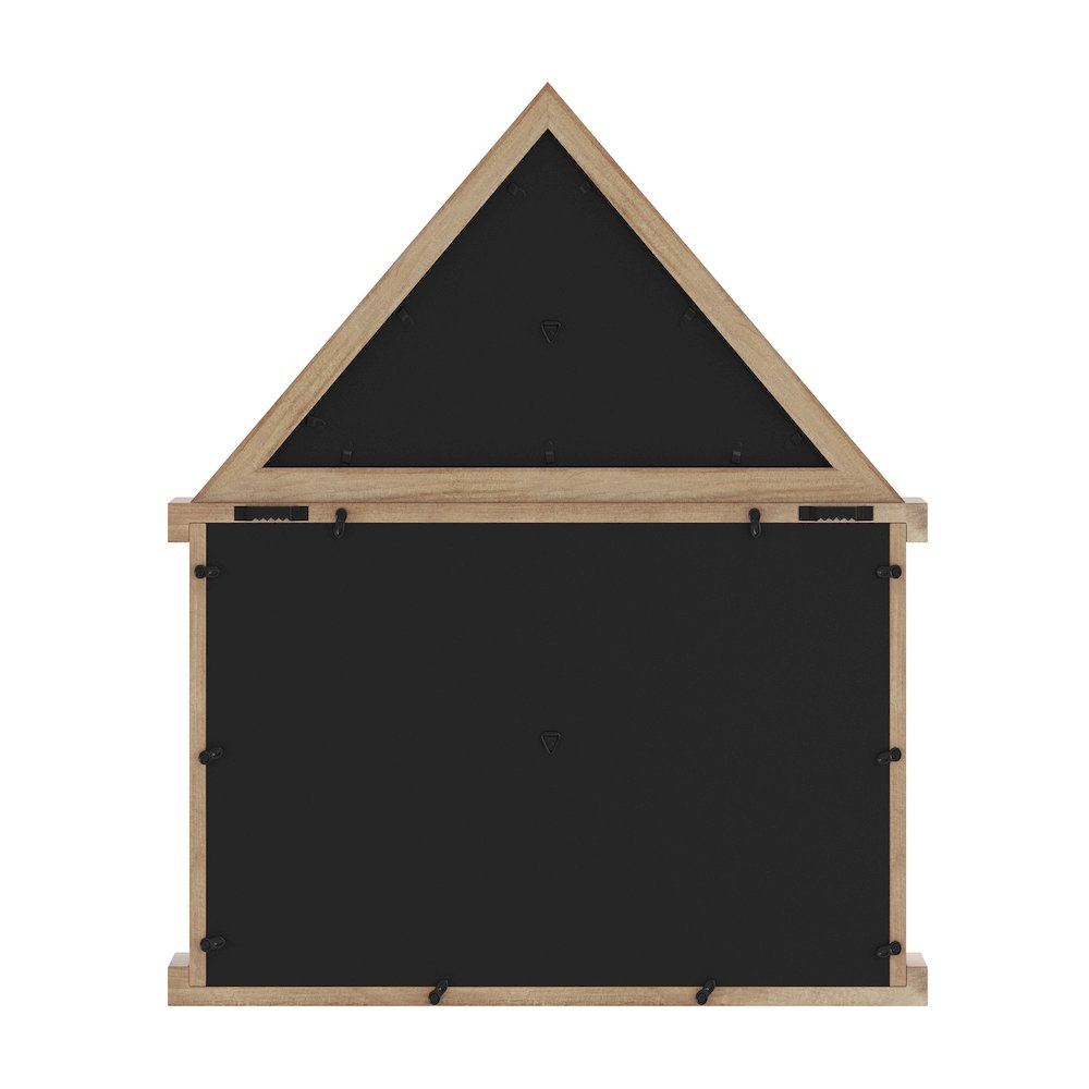 Solid Pine Wood Flag Shadow Box Fits 3x5 Folded Flag, Weathered Wood Finish. Picture 6