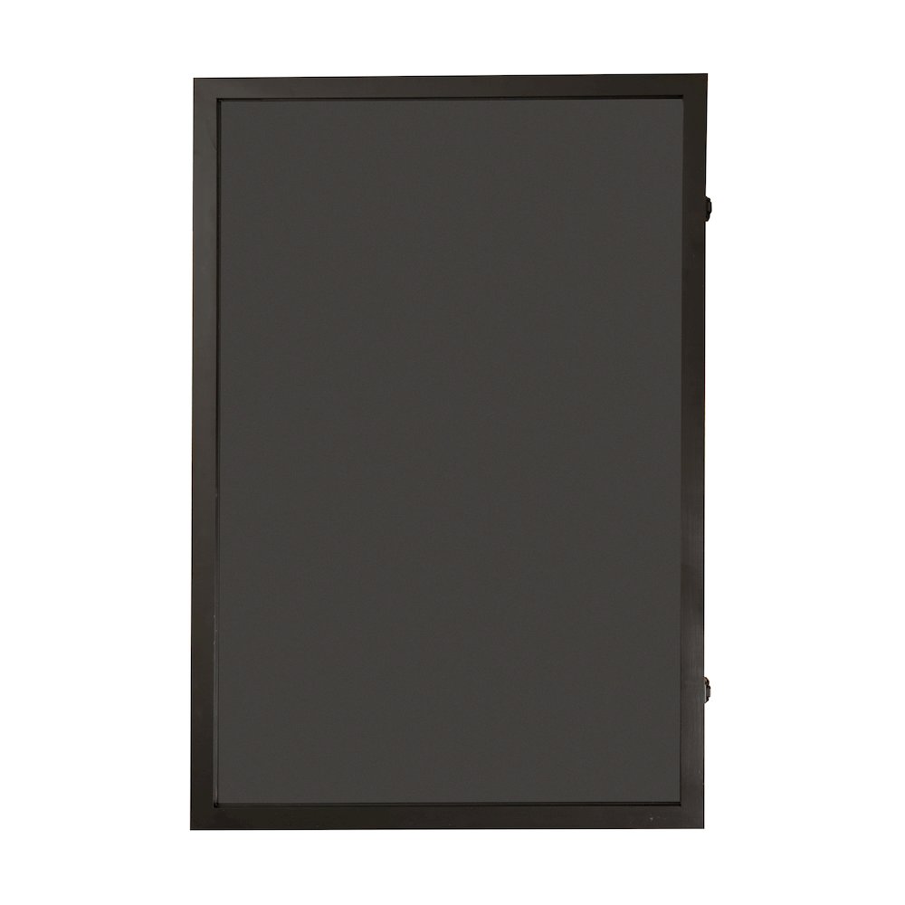 Contemporary 24 x 36 Lockable Jersey Display Case, Black. Picture 11