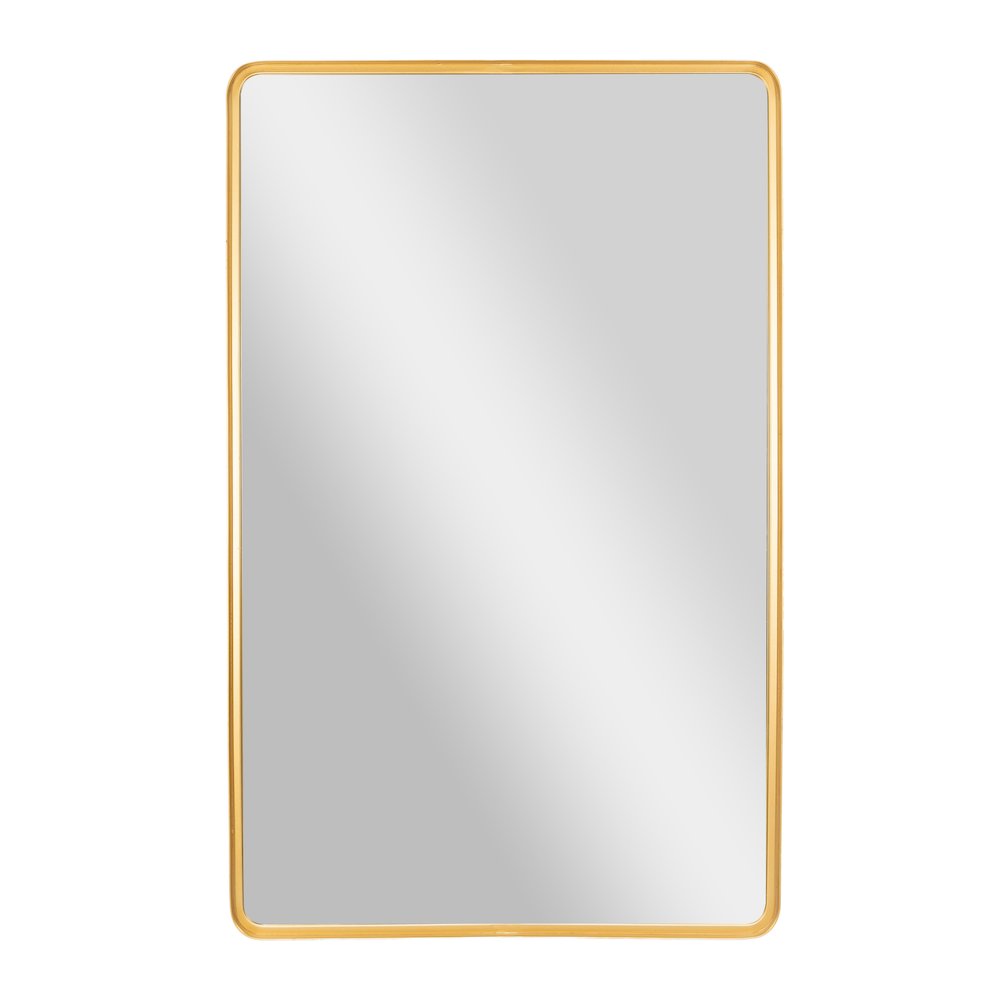 Ava 48" x 30" Metal Deep Framed Wall Mirror - Large Accent Mirror, Gold. Picture 10