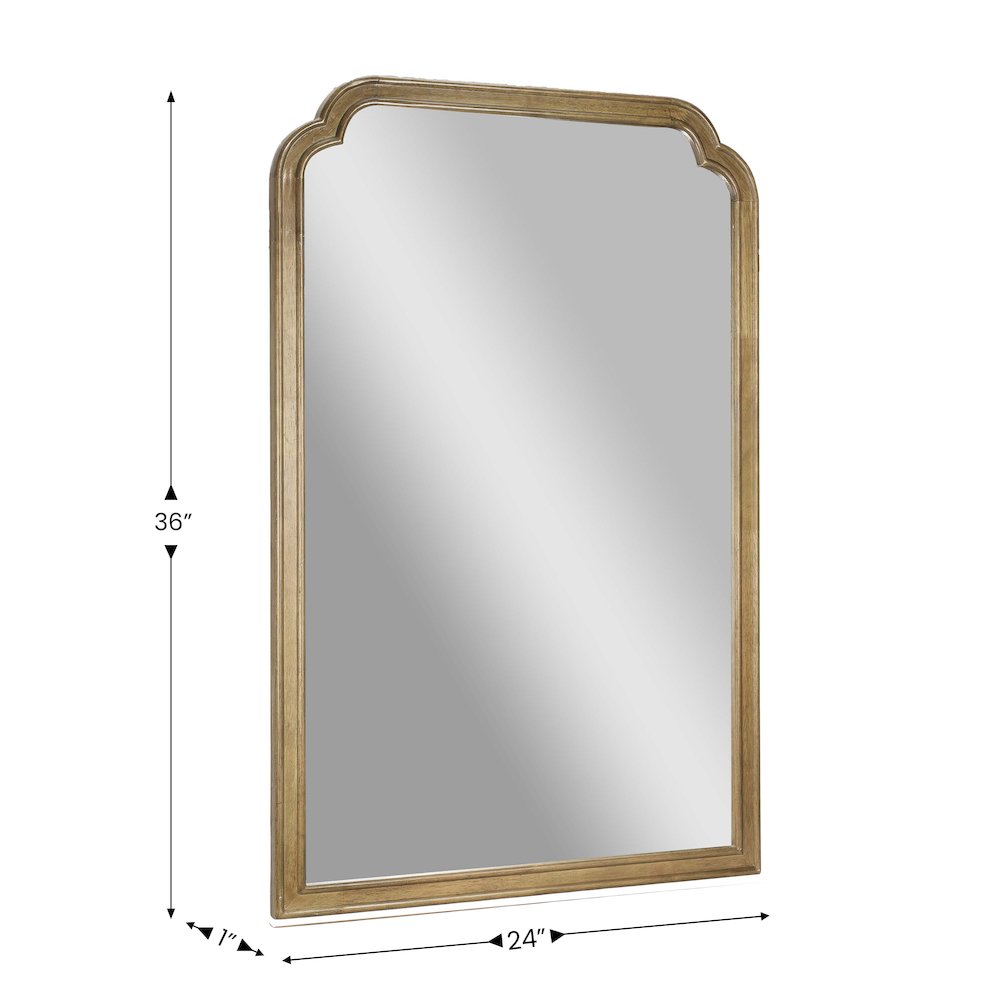 Efie 36" x 24" Large Accent Wall Mirror with Solid Wood Frame. Picture 5