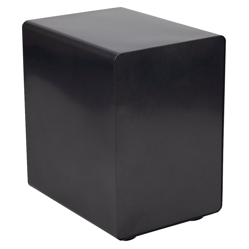 3-Drawer Mobile Locking Filing Cabinet with Anti-Tilt Mechanism, Black. Picture 7