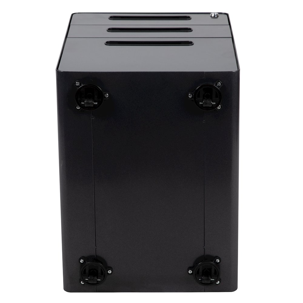 3-Drawer Mobile Locking Filing Cabinet with Anti-Tilt Mechanism, Black. Picture 11