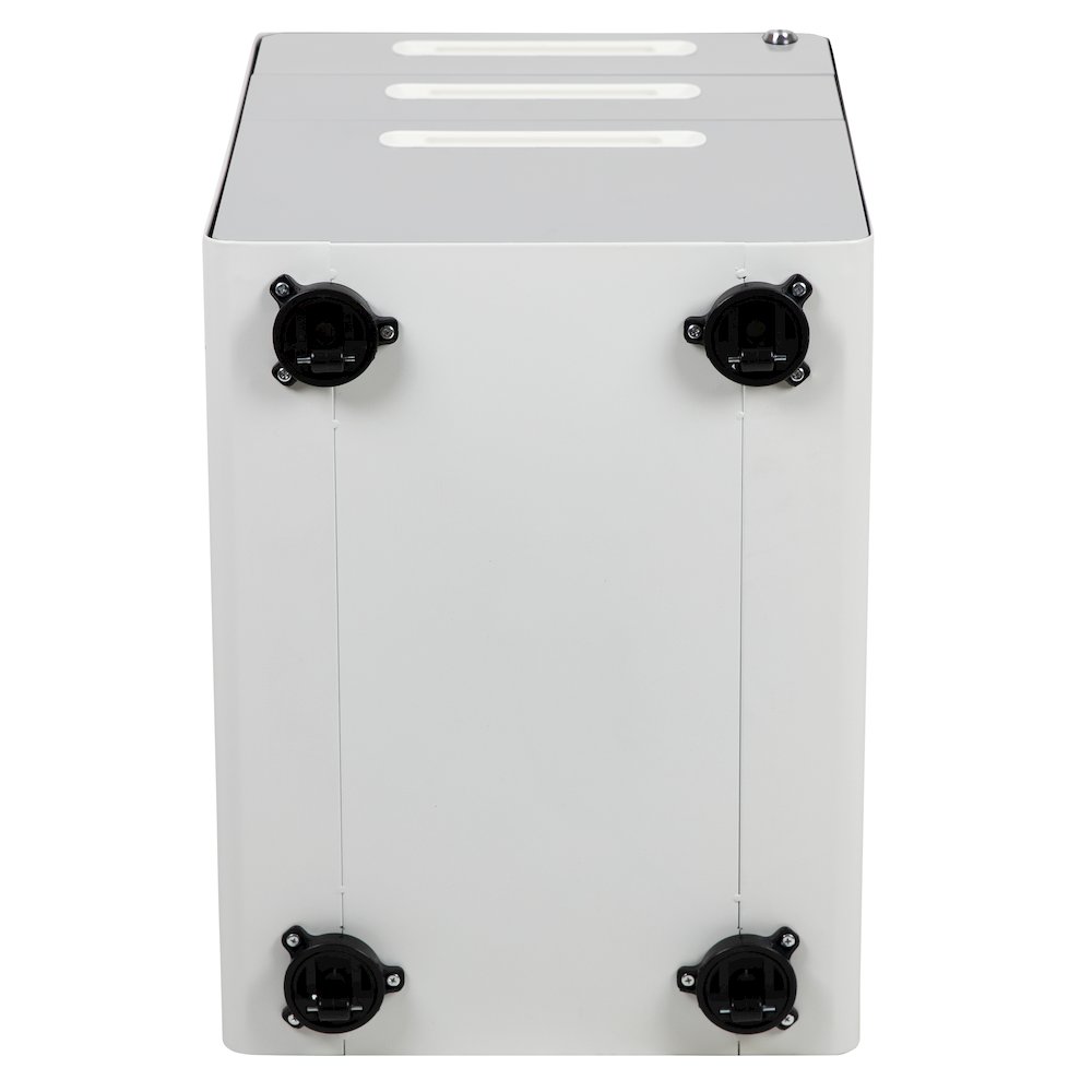 3-Drawer Mobile Locking Filing Cabinet with Anti-Tilt Mechanism, White. Picture 11
