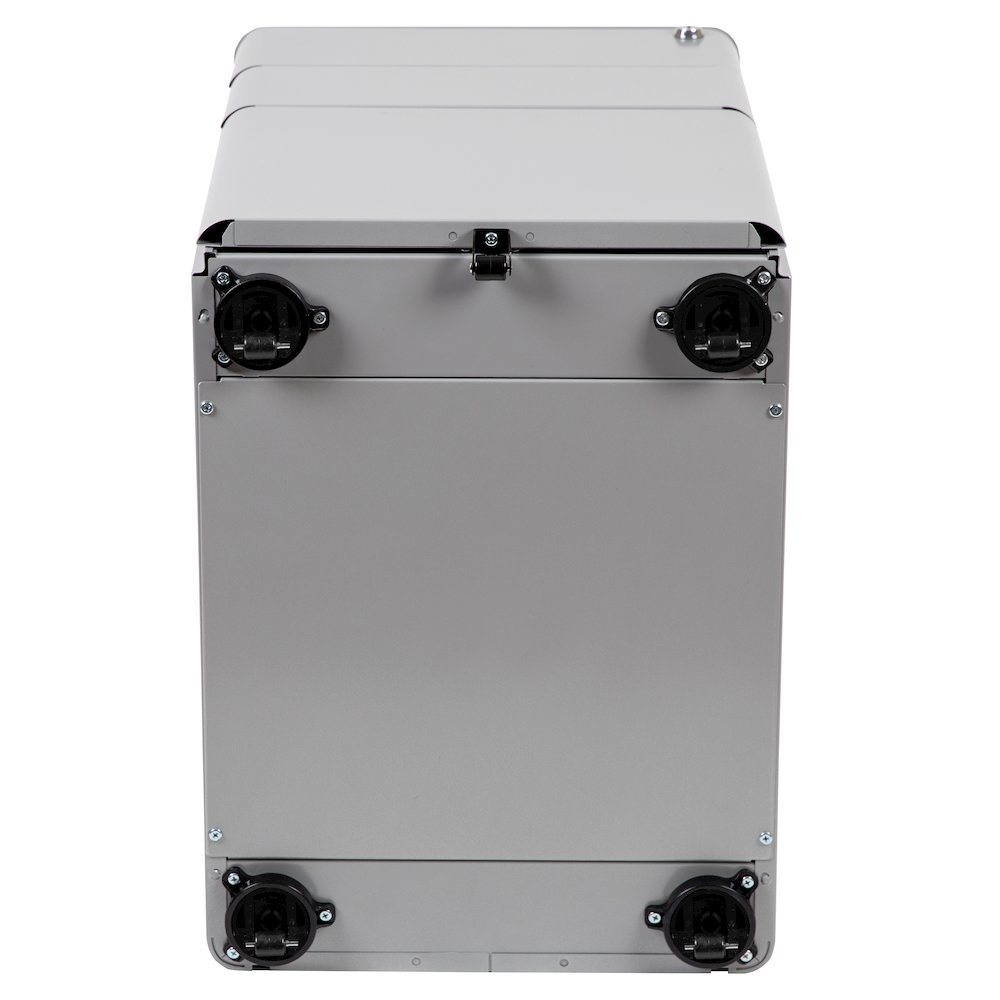 3-Drawer Mobile Locking Filing Cabinet with Anti-Tilt Mechanism, Gray. Picture 11