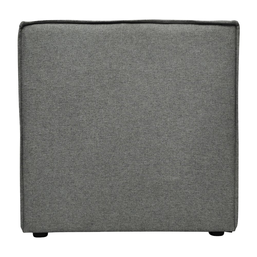 Bridgetown Luxury Modular Sectional Sofa Armless Center Seat, Dark Gray. Picture 8