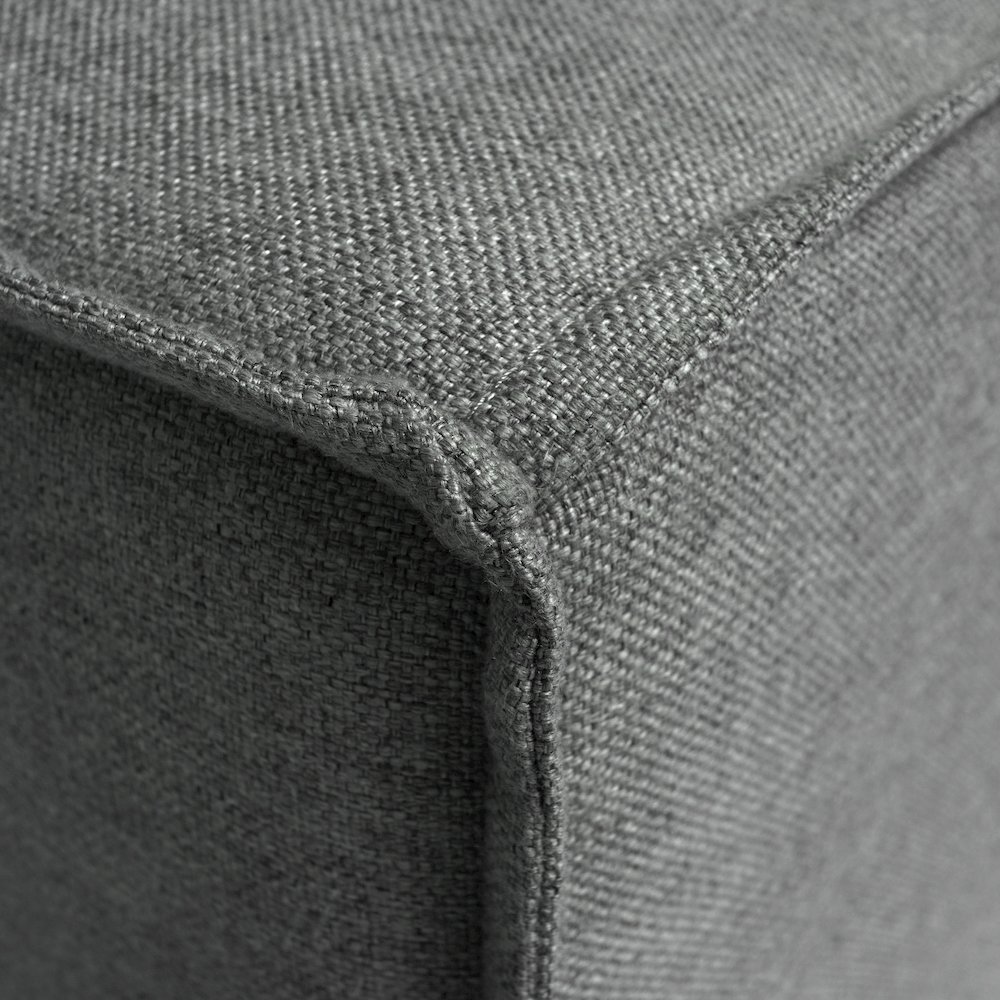 Bridgetown Luxury Modular Sectional Sofa Ottoman Seat, Dark Gray. Picture 8