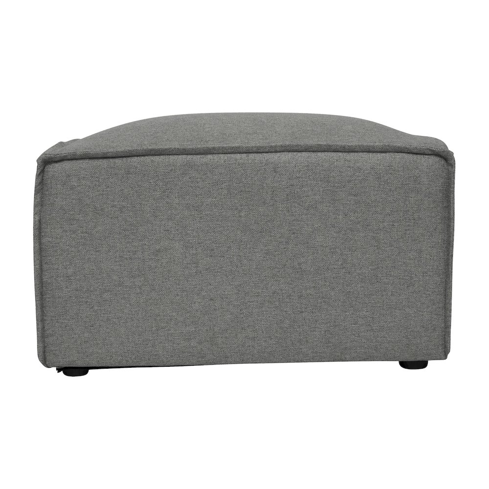 Bridgetown Luxury Modular Sectional Sofa Ottoman Seat, Dark Gray. Picture 9
