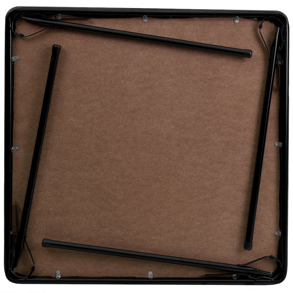 Black Folding Card Table - with Collapsible Legs. Picture 10
